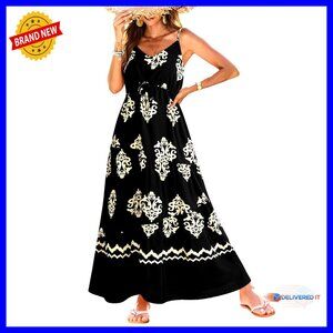 Sleeveless Tiered Maxi Dress Boho Chic Summer Wedding Guest Beach Dress